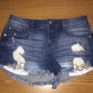 Jean mini shorts